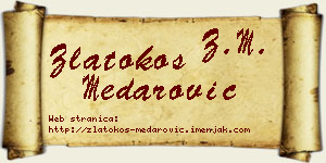 Zlatokos Medarović vizit kartica